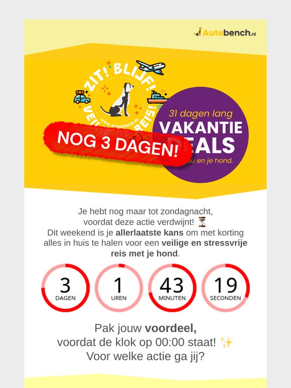Nog 3 dagen: vakantiepret of vakantiestress?
