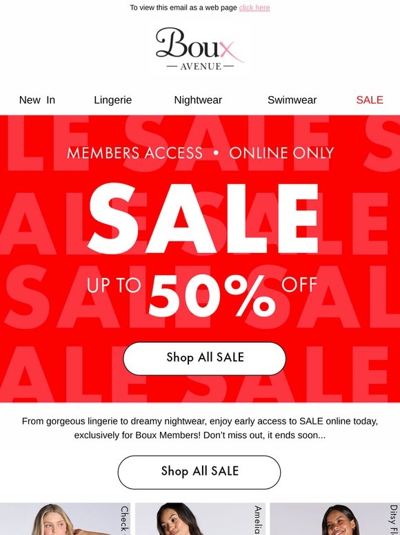 Early Member access to SALE ends soon