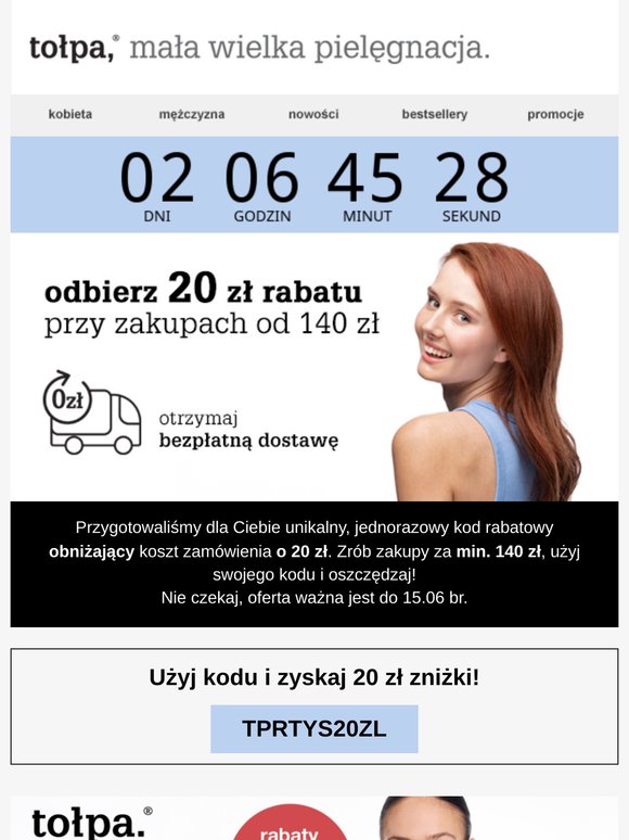 mamy dla Ciebie 20 zł rabatu! 💲