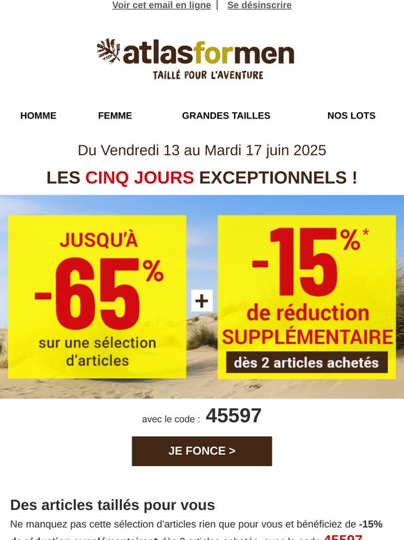 Les Cinq jours Exceptionnels démarrent 🚀