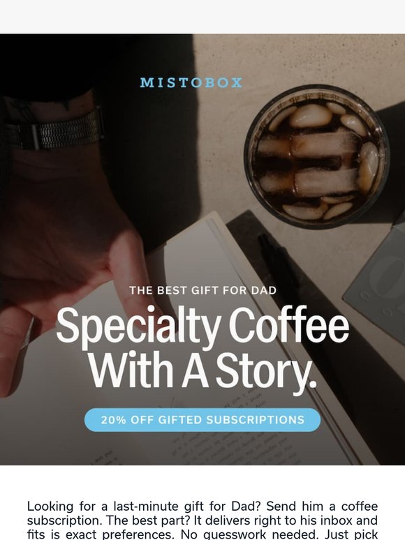 Last-Minute Gift for Dad? We've Got You! ☕