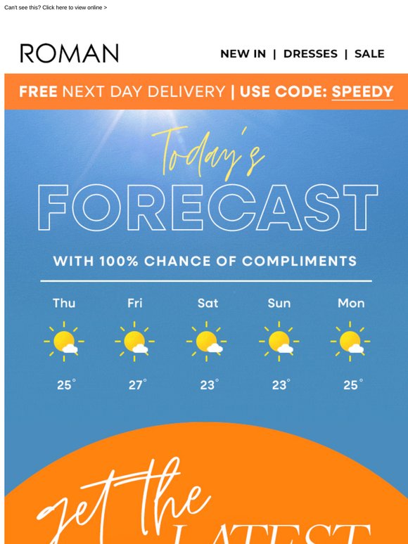 Your sunny fit is on it's way ☀️