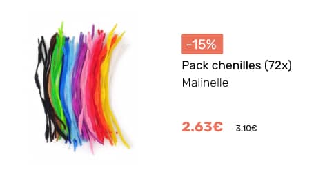Pack chenille