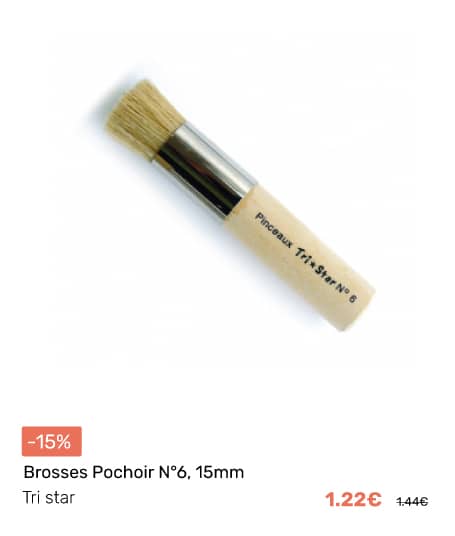 Brosses pochoir n°6