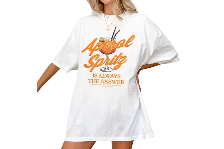 T-shirt i vintagestil med tryck