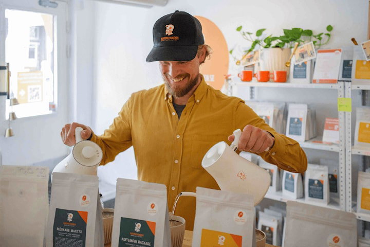 Kaffeprovning hos Kaffemissionären