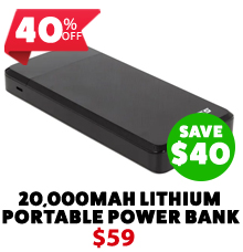 20000mAh Lithium Portable Power Bank