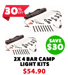 2x Illuminator 4 Bar Camp Light Kit