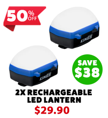2 x Rechargeable LED Lantern