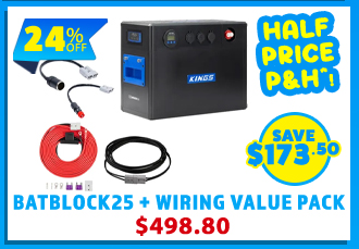 BatBlock25 - 12V Plug and Play Battery Box + Wiring Value Pack