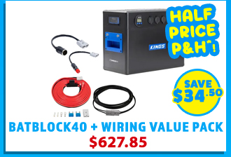 BatBlock40 - 12V Plug and Play Battery Box + Wiring Value Pack