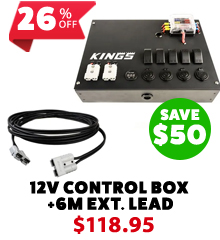 12V Control Box + 6m Lead For Solar Panel Extension