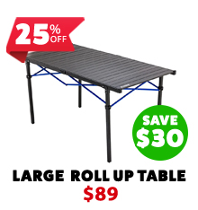 Aluminium Roll-Up Camp Table - Large