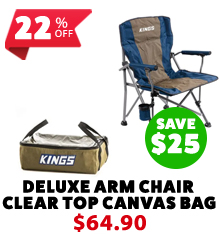 Deluxe Arm Chair + Clear Top Canvas Bag