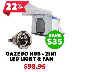 Gazebo Hub + 2in1 LED Light & Fan