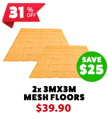 2x - Mesh Flooring 3m x 3m