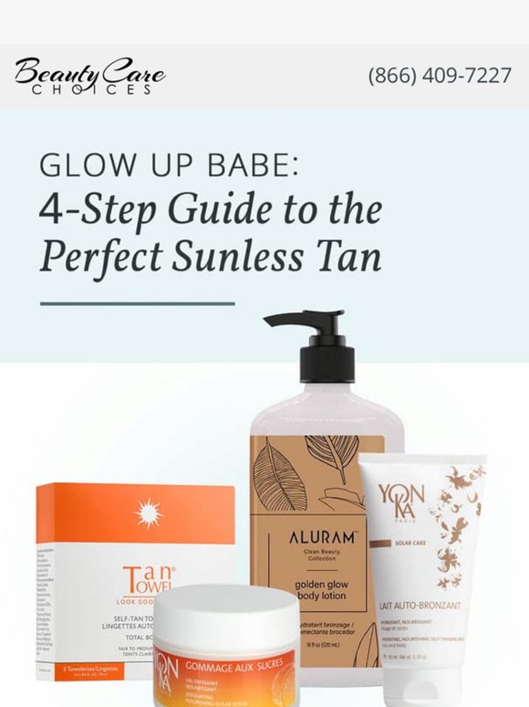 —, Get Bronze Glowing Skin Without the UV!