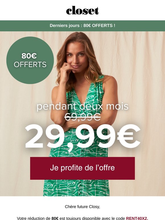 ​🚨 Expire bientôt :​ 80€ OFFERTS