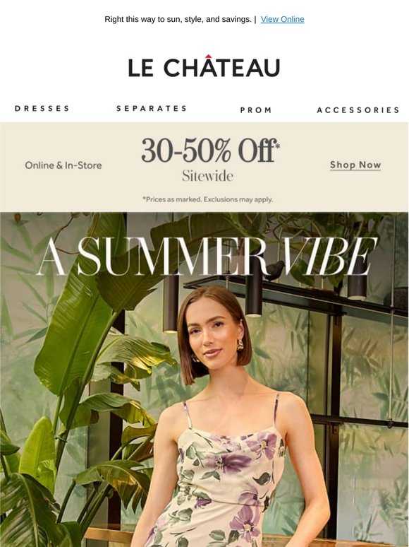 SUMMER VIBES: 30-50% OFF