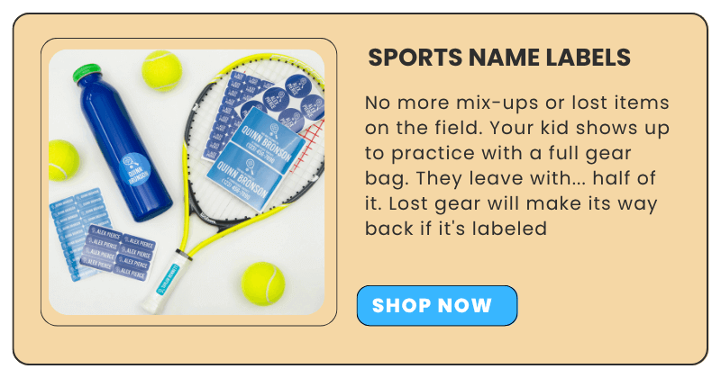 Sports Name Labels