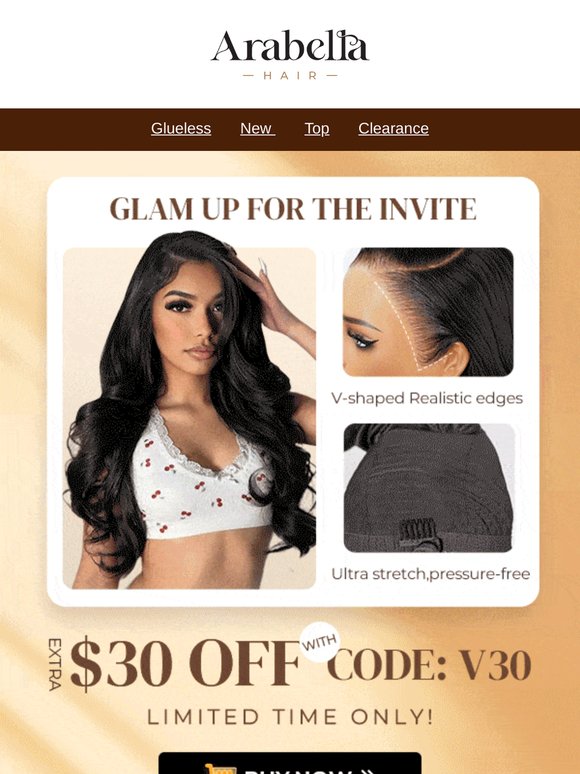 Glam Up for the Invite - 13x6 Lace Wigs Sale🥂