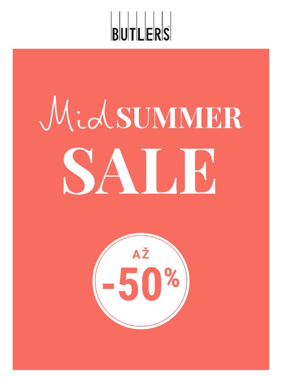 LETNÝ VÝPREDAJ | AŽ -50 % ☀️