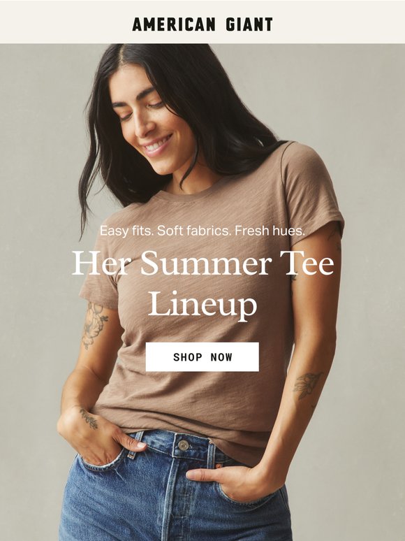 Her Tees That Wear Like Summer
