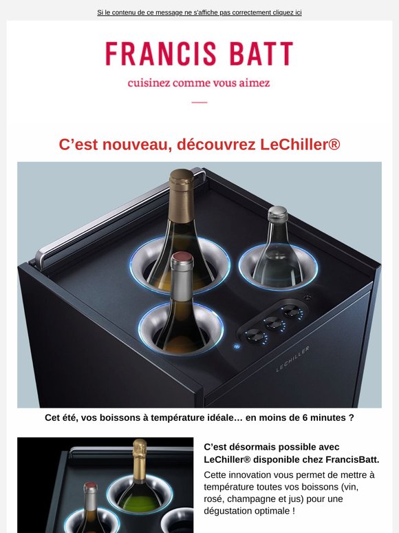 ✨Nouveau✨ Le refroidisseur de bouteilles instantané : LeChiller®