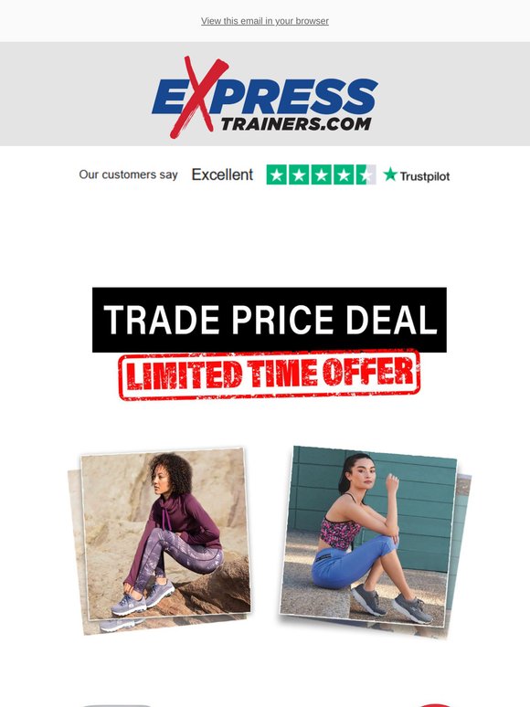 Trade Price Deal | ONLY £29.99 Womens Skechers Memory Foam Trainers