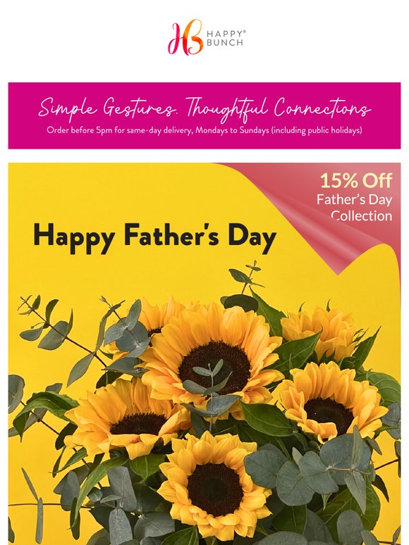 ⏰ Father's Day is TODAY (we've got you!)