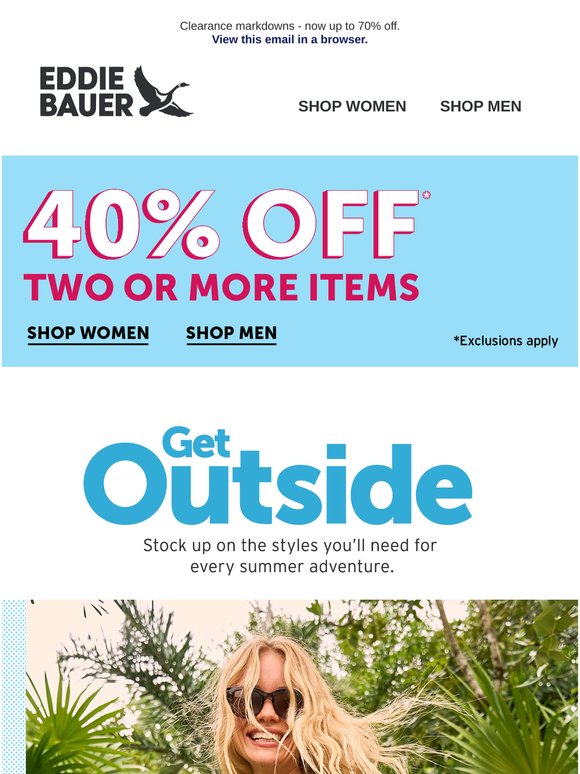 40% Off 2 Or More Items!