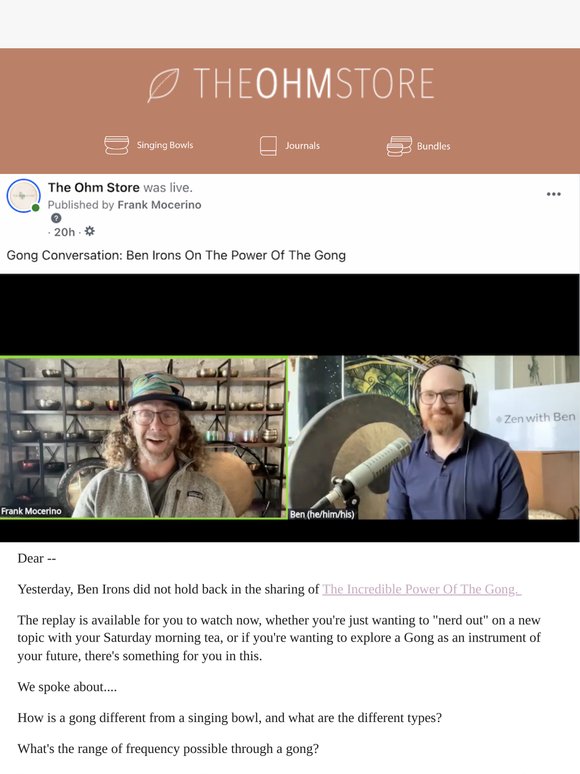 Replay: Gong And Ben Irons