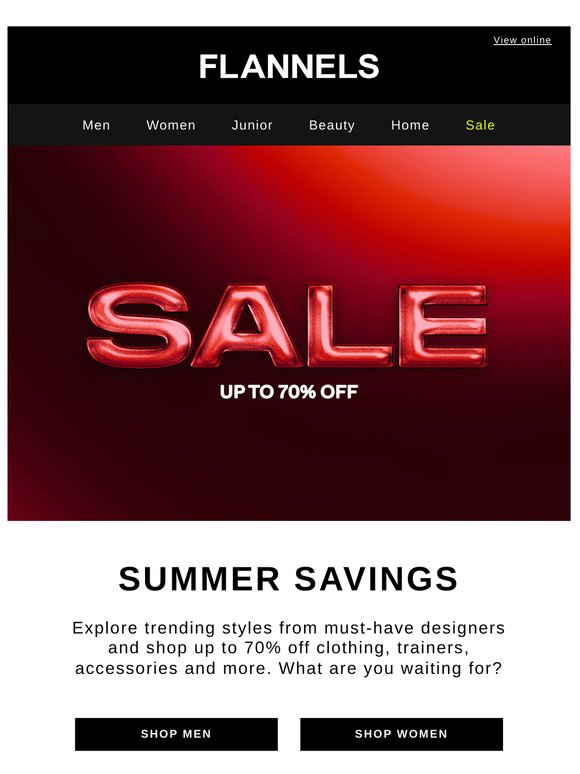 SALE | Up to 70% off