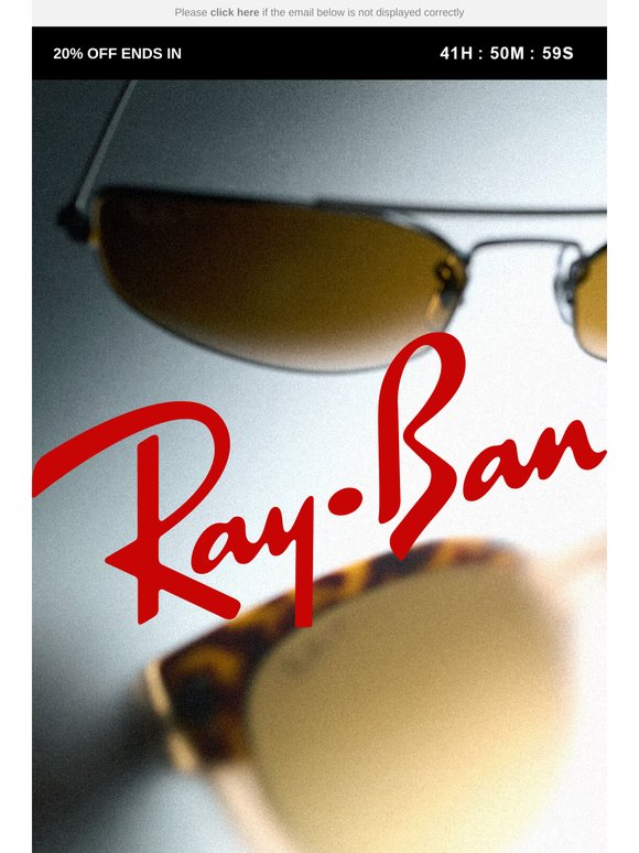 20% Off Sunglasses Ends Soon