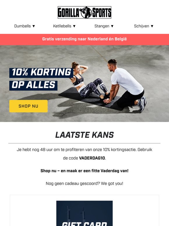 Verras je vader: 10% korting op alles!