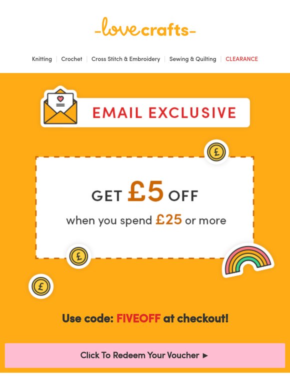 You’ll love this: £5 OFF your next order!