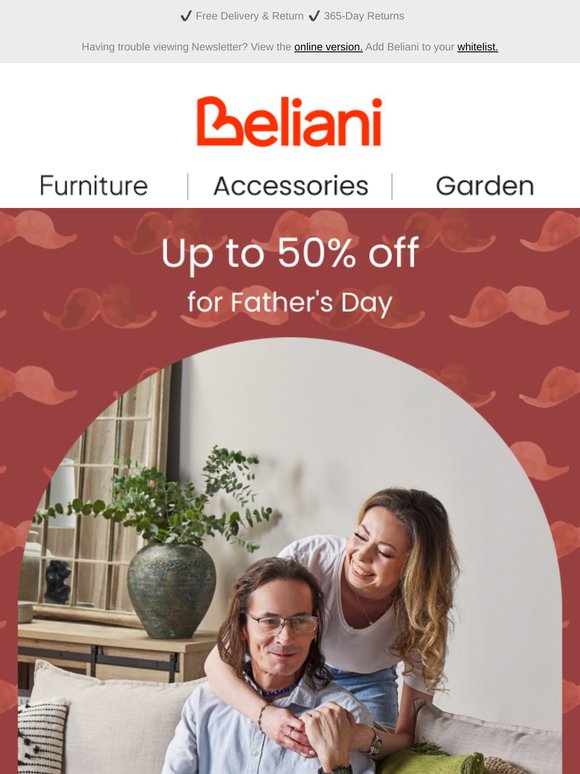 Up to 50% off for Father's Day 👨‍👧‍👦