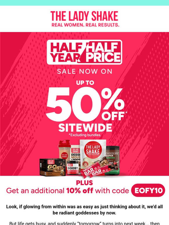 Still Half Price. Still Your Time ✨