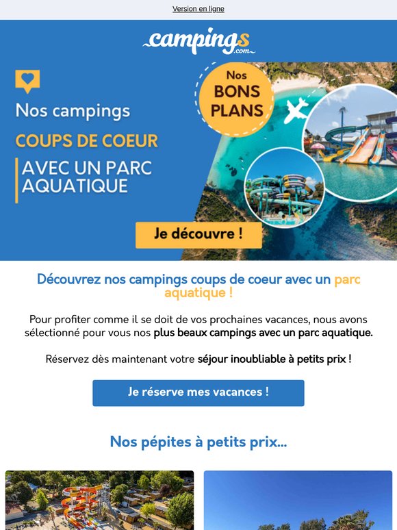 Réservez un camping avec parc aquatique !