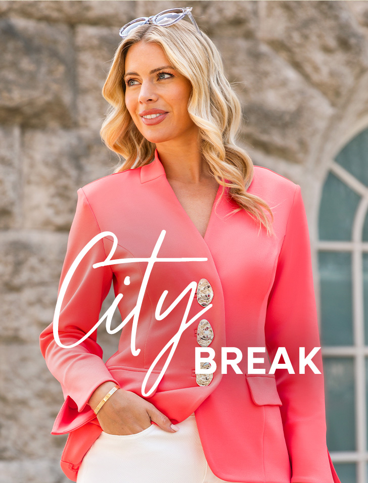 Coral Petite Statement Button Blazer
