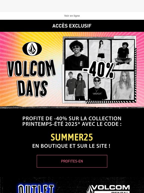 Ne manque pas les Volcom Days en boutique et sur le site !