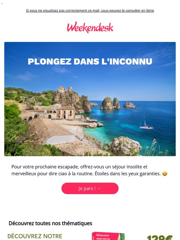 Dites bye bye à la routine 👋