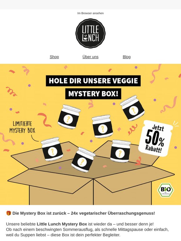 Sie ist zurück! Die Little Lunch Mystery Box – jetzt 50 % sparen 🎉