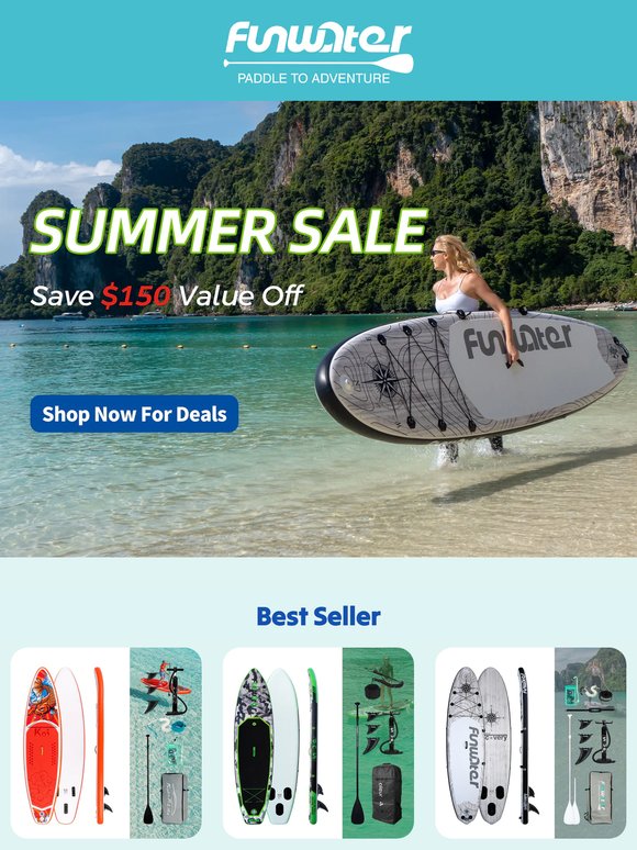 🔥Hot Summer Paddle Board Sale – Save $150 Now!