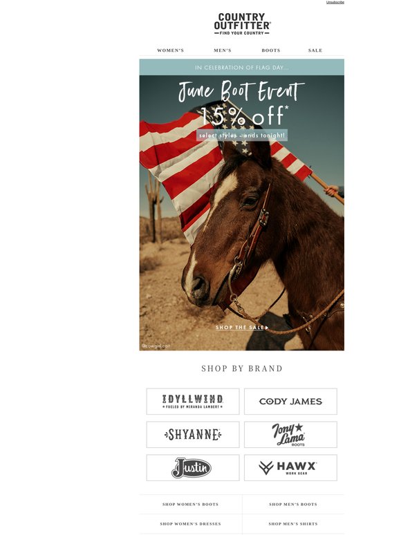 June Boot Event