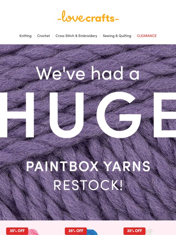 We've had a huge Paintbox Yarns RESTOCK!