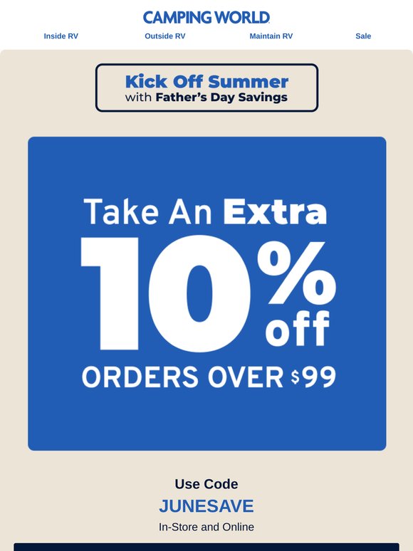 Unlock extra savings on fire pits, chairs, & more