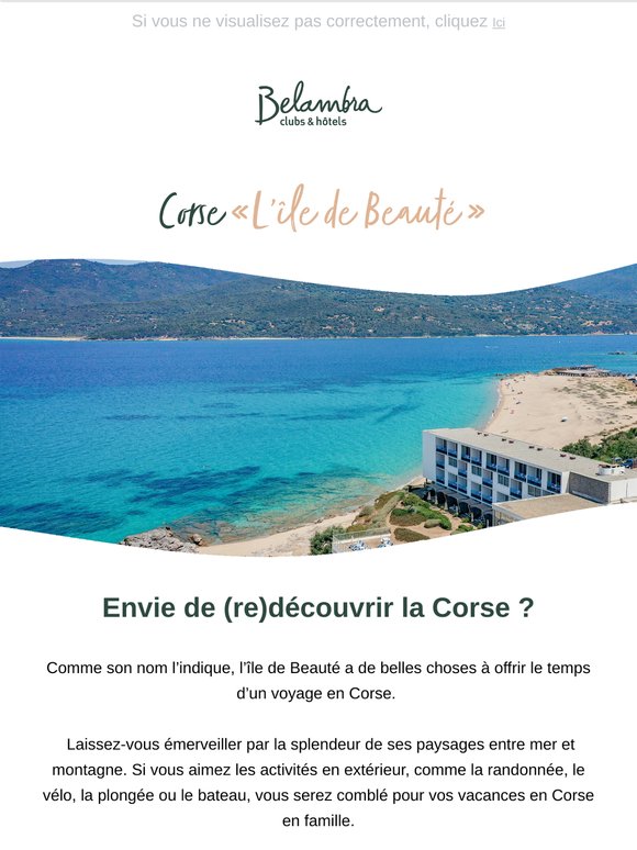 🏝️ (Re)découvrez l'Île de Beauté !