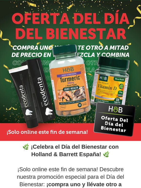🚨 ¡Solo este fin de semana! Bienestar a mitad de precio 💚