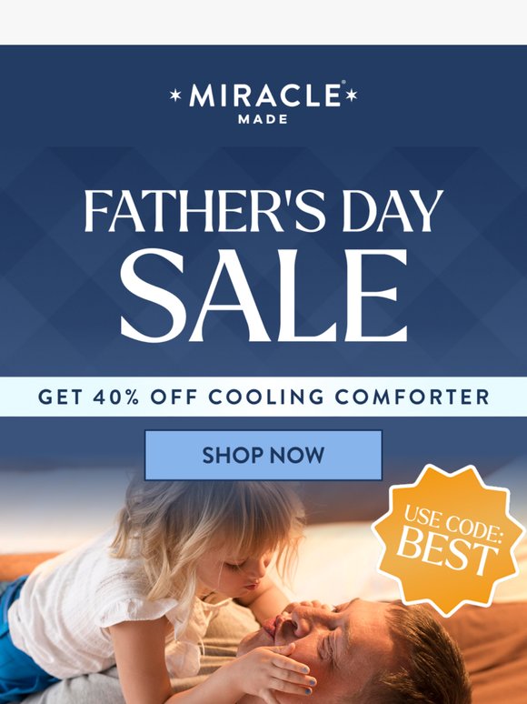 Treat the man in your life with up to 40% off
